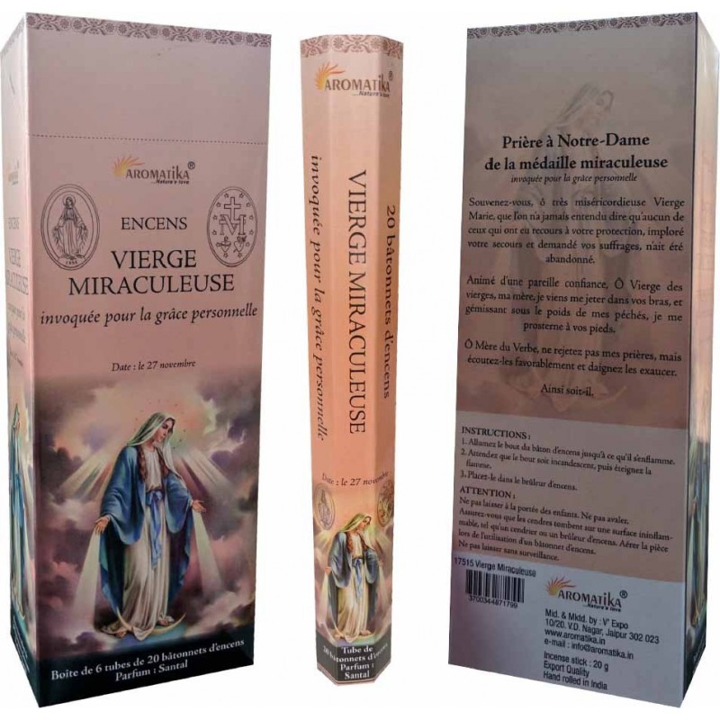 Vierge Miraculeuse X20 - Encens Aromatika