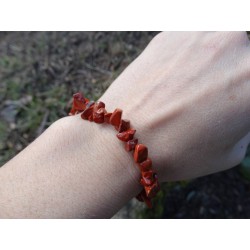 Jaspe rouge - bracelet baroque
