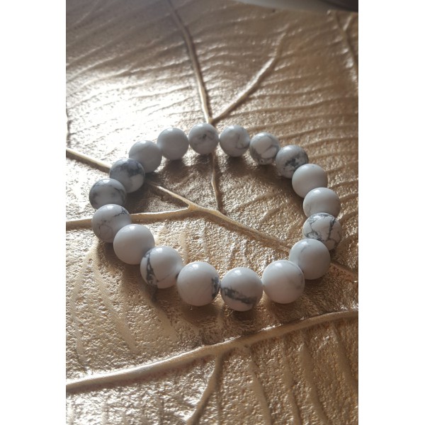 Bracelet Howlite 10 mm