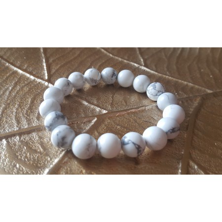 Bracelet Howlite 10 mm