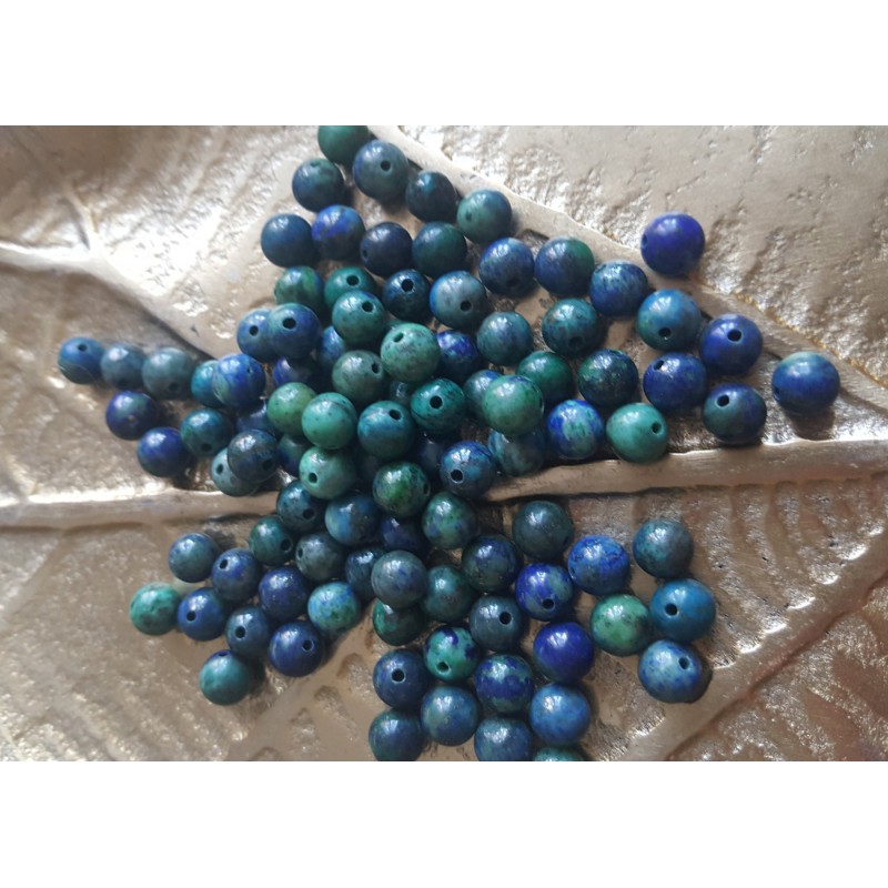 Azurite Malachite - perle de 6 mm