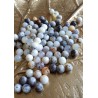 agate dendritique merlinite - perle de 6mm