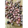 Rhodonite (Madagascar) - perle ronde de 8mm