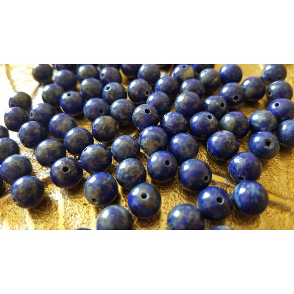 lapis lazuli perle de 8mm