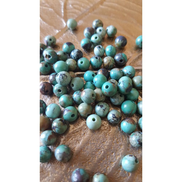 Turquoise - Perle 6mm