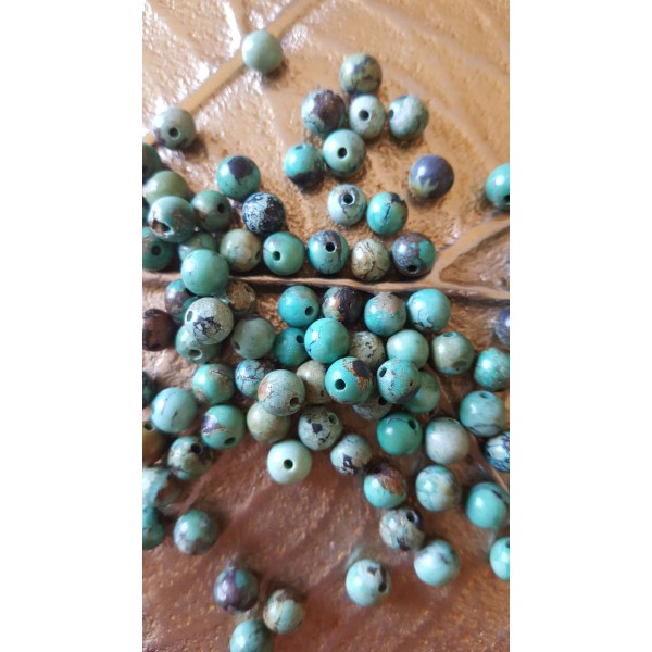Turquoise - perle 6mm