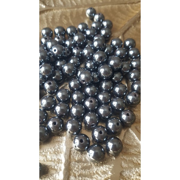 Hématite - perle 8 mm