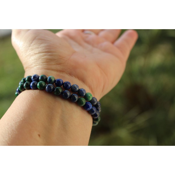 Azurite Malachite - bracelet de 6mm