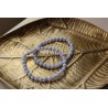 Calcédoine - Bracelet perles facetées 6mm