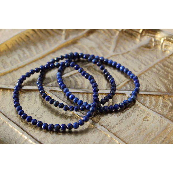 Bracelet Lapis Lazuli 4mm