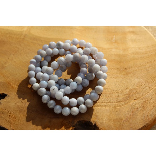 Calcédoine - Bracelet perles 8mm