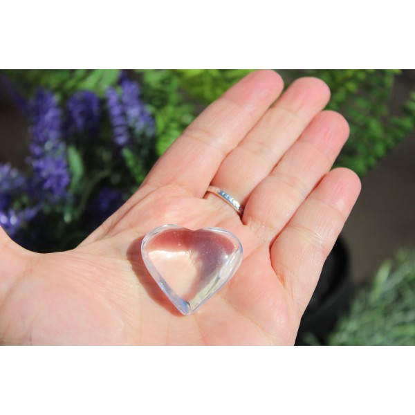 Cristal de Roche Poli 18 Gr - forme cœur