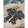 Obsidienne 6monde (mantra) - perle de 6mm