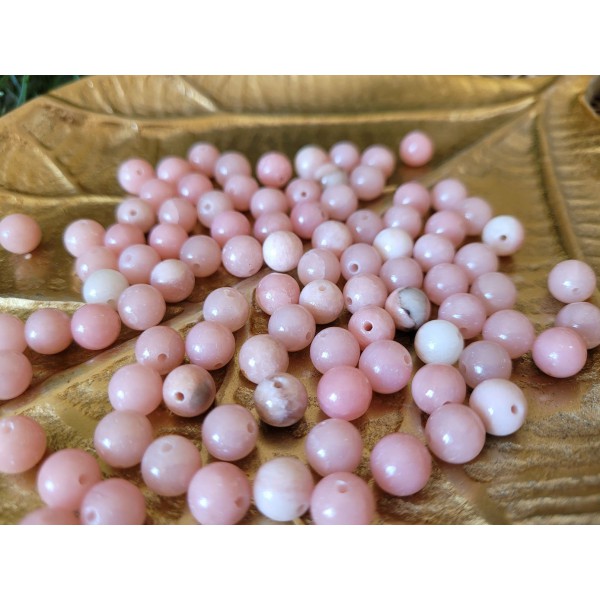 Opale Rose - perle de 8mm