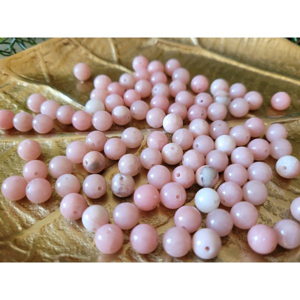 Opale Rose - perle de 8mm