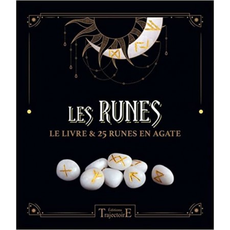 Les Runes - livre + 25 runes Agate