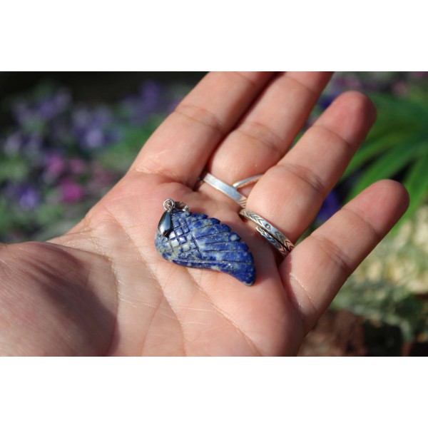 Lapis Lazuli - Pendentif 6 gr forme "aile d'Ange"