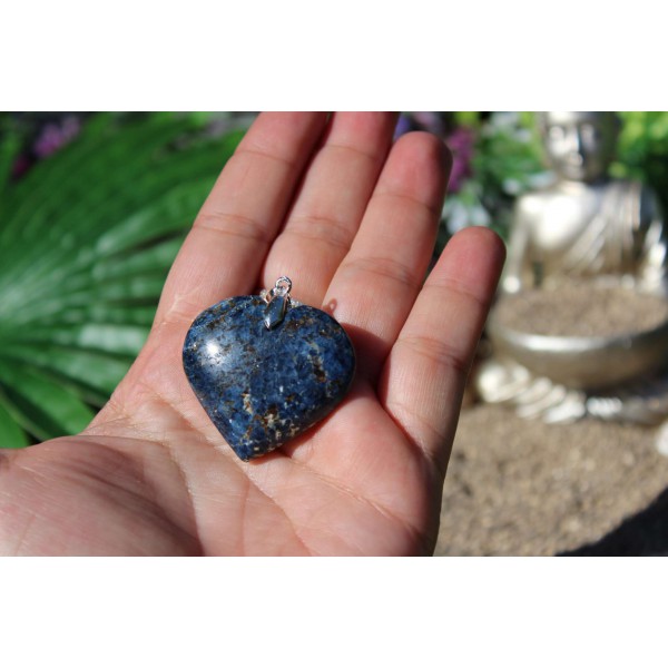 Dumortiérite - Pendentif 31 Gr - forme cœur