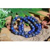 Bracelet Lapis Lazuli 8mm - avec têtes de Bouddha