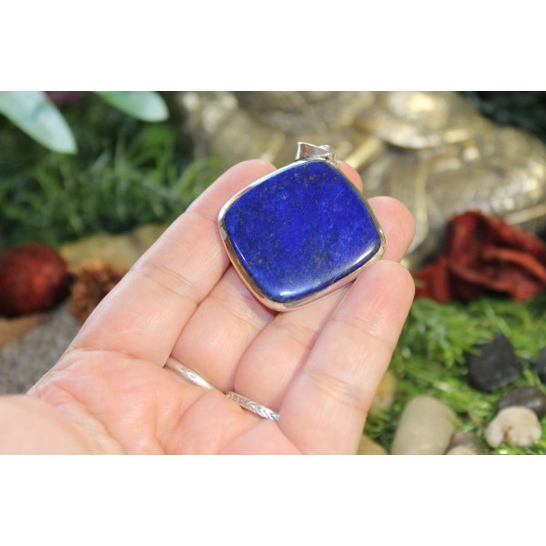 Lapis Lazuli - Pendentif 20 Gr contour argent 925