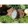 Labradorite - Pendentif 13 Gr semi-brut contour argenté