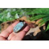 Labradorite - Pendentif 13 Gr semi-brut contour argenté