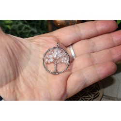 Cristal de Roche - pendentif 5 Gr forme "arbre de vie"