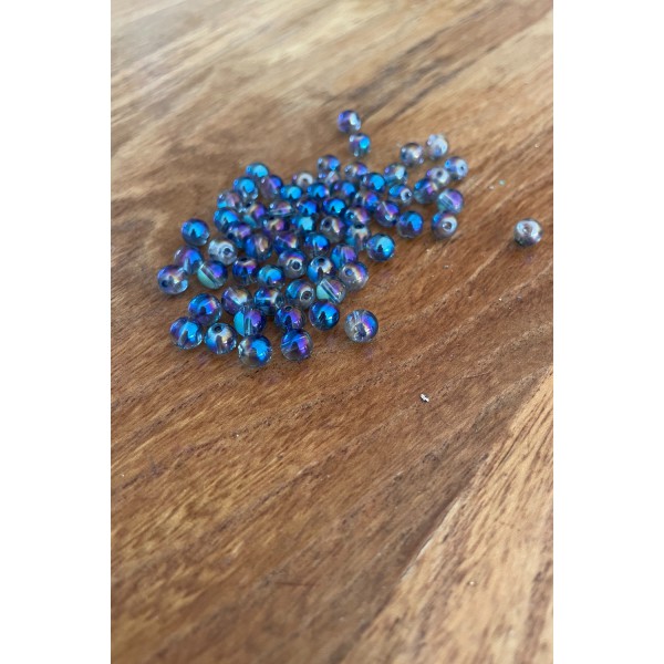 Aqua Aura- perle 6 mm
