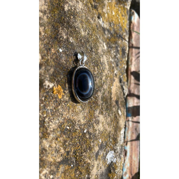 Agate Noire pendentif 4 gr
