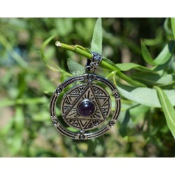 Améthyste - Pendentif Pentacle