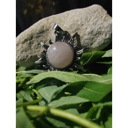 Quartz Rose - Pendentif Soleil