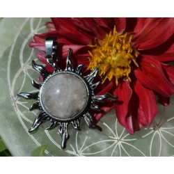 Cristal de Roche - Pendentif Soleil