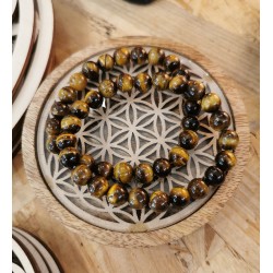 oeil de tigre en bracelet 8mm