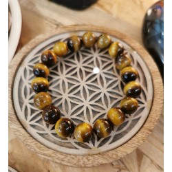 oeil de tigre en bracelet 10mm