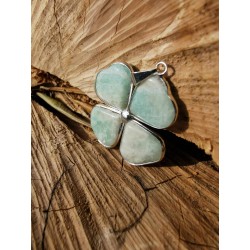 Amazonite - Pendentif Trèfle