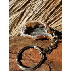 Agate - Porte clés demi géode 19 Gr