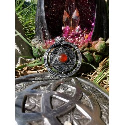 Cornaline - Pendentif Pentacle