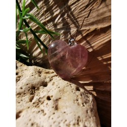 Fluorite - Pendentif Coeur 7.8 gr