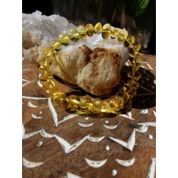 Ambre - Bracelet clair perles irrégulières