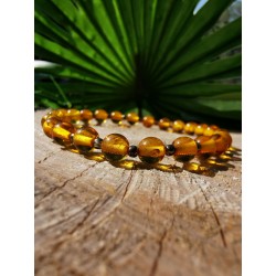 Ambre - Bracelet ambre et apprêts