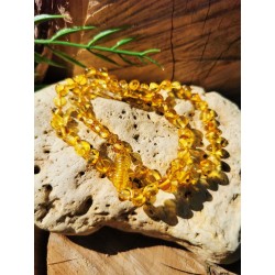 Ambre - Collier clair perles irrégulières