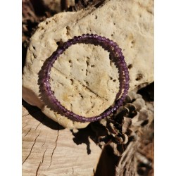 Améthyste - Bracelet 4mm facetté