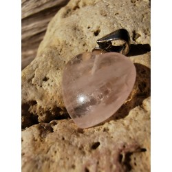 Quartz Rose - Pendentif Coeur 2 gr