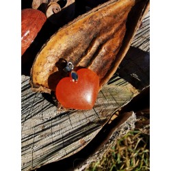 Cornaline - Pendentif coeur 5 gr