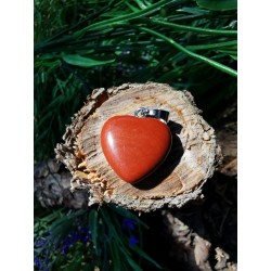 Jaspe Rouge - Pendentif coeur 4 gr
