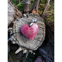 Rhodonite - Pendentif coeur 4 gr