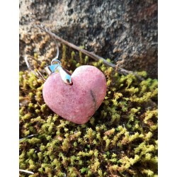 Rhodonite - Pendentif Coeur 6 gr