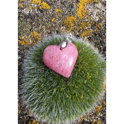 Rhodonite - Pendentif Coeur 4 gr