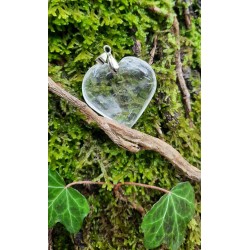 Cristal de roche - Pendentif coeur 17 gr