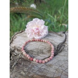Rhodonite Pérou - Bracelet en 4mm